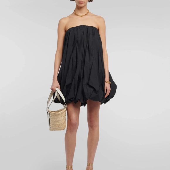 🖤 Ulla Johnson Black Cotton Bubble Hem Voluminous Skirt Size 0 Designer 🖤 - Picture 1 of 5